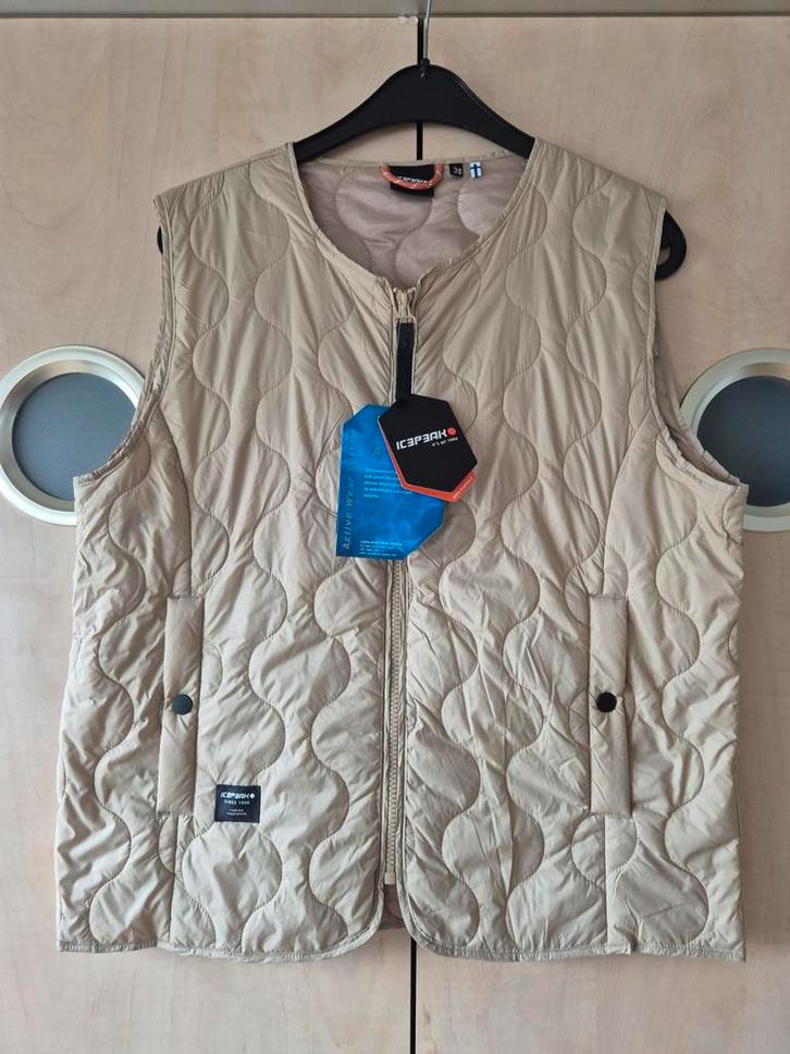 Icepeak Adat bodywarmer beige maat 38 - Nieuw!, Kleding | Dames, Bodywarmers, Nieuw, Maat 38/40 (M), Beige, Ophalen of Verzenden