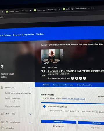 Florence + the machine ziggo dome 2 kaarten beschikbaar voor biedingen