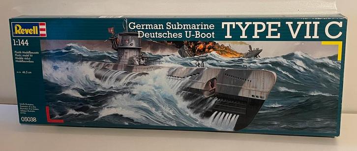 Revell U-boot type VII C, Hobby en Vrije tijd, Modelbouw | Boten en Schepen, Zo goed als nieuw, 1:50 tot 1:200, Revell, Ophalen