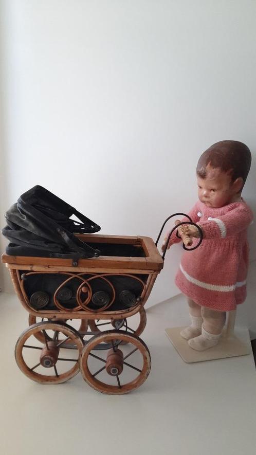 Klein poppenwagentje, leuk voor Kathe Kruse poppen., Verzamelen, Poppen, Zo goed als nieuw, Pop, Ophalen of Verzenden