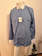 NIEUW Peaky Blinders John Clothier Shirt  XL Blauw/Gestreept, John Clothier, Nieuw, Halswijdte 43/44 (XL), Verzenden