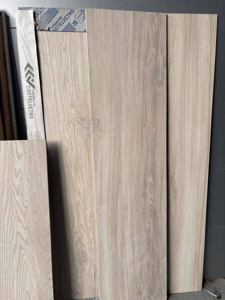 Hout-look tegels 30x120 (6 stuks), Doe-het-zelf en Verbouw, Tegels, Zo goed als nieuw, Vloertegels, Keramiek, 60 cm of meer, 20 tot 40 cm