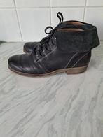 ZWART LEREN DUREA LAARSJES MAAT 39 H, Durea, Zwart, Lage of Enkellaarzen, Ophalen of Verzenden