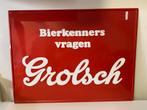 Grolsch wandbord Nieuw 80 X 60 cm, Ophalen, Nieuw, Reclamebord, Plaat of Schild, Grolsch