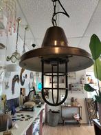 Vintage Industriële scheeps Hanglamp, Gebruikt, Onbekend, Ophalen of Verzenden, Onbekend