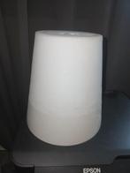 Witte glazen lampenkap, 25 tot 50 cm, Wit, Rond, Ophalen of Verzenden