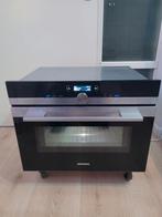 Mooie Siemens RVS inbouw oven met magnetron functie te koop., Ophalen, Zo goed als nieuw, 45 tot 60 cm