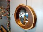 unieke spiegel in suar boomstam schijf 6 cm dik. 70x60cm, Industrieel suar interieur, Info@industrieel-suar-interieur.nl, Nieuw