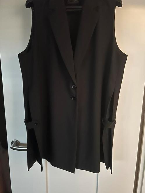 Mouwloze colbert, Selection by Ulla, zwart, maat 50/52, Kleding | Dames, Grote Maten, Zo goed als nieuw, Jasje of Colbert, Zwart