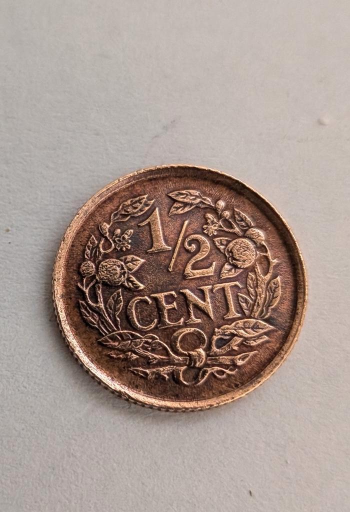 Nederlands-Indië 1/2 Cent 1938, Postzegels en Munten, Munten | Nederland, Losse munt, Overige waardes, Koningin Wilhelmina, Ophalen of Verzenden