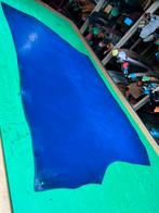 Koning blauw tuigleer 3 mm dikte soepel nr2, Hobby en Vrije tijd, Blauw, Leer of Kunstleer, Ophalen of Verzenden, Zo goed als nieuw