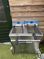 Elektrische Friteuse 2x10 Liter - Horeca, 4 liter of meer, Ophalen of Verzenden
