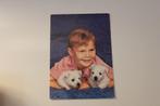 Honden Postkaart - Jonge met 2 Westhighland Terrier Pups 2, Verzamelen, Ansichtkaarten | Dieren, 1960 tot 1980, Ongelopen, Verzenden