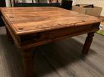Vintage salon tafel hout, 50 tot 100 cm, Minder dan 50 cm, Koloniaal, 100 tot 150 cm