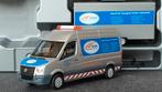Volkswagen Crafter aanhanger Saba Transport 1;87 Herpa Pol, Verzenden, Zo goed als nieuw, Bus of Vrachtwagen, Herpa