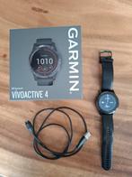 Garmin Vivoactive 4 - Compleet met toebehoren, Sieraden, Tassen en Uiterlijk, Smartwatches, Conditie, Gebruikt, Zwart, Garmin