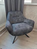 Fauteuil Houston (Goosens Wonen en Slapen) donkergroen, Ophalen, 75 tot 100 cm, Zo goed als nieuw, Stof