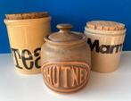 Oude Engelse voorraadpotten/Chutney Marmelade Tea, Ophalen of Verzenden, Gebruikt, Overige materialen, Pot, Bus of Blik