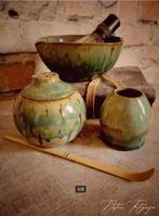 Matcha set Forest sun handgemaakt, Antiek en Kunst, Ophalen of Verzenden