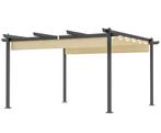 Outsunny Verstelbare Tuin Pergola Paviljoen Aluminium Frame, Ophalen, Nieuw, Outsunny, Nb