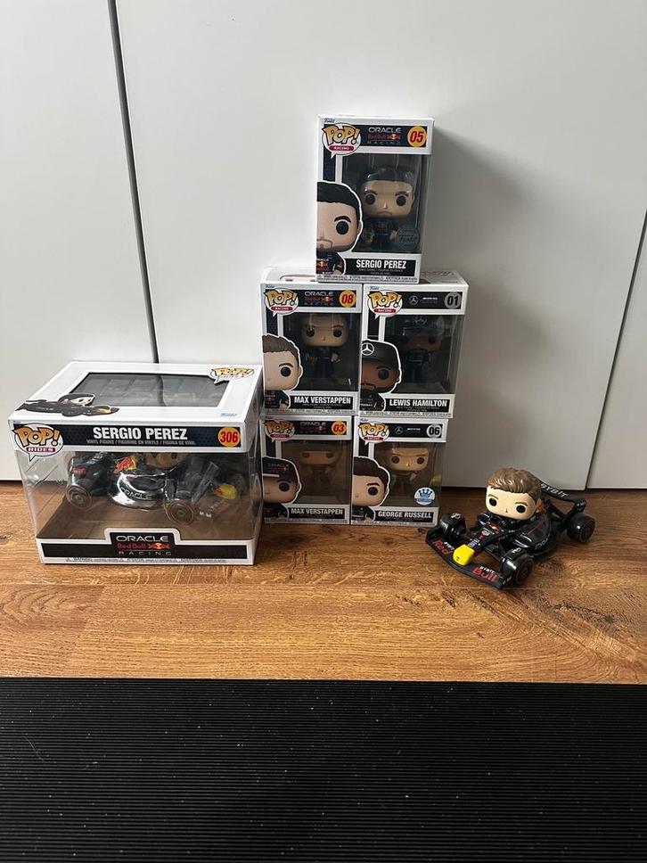 Funko pops formule 1, Verzamelen, Poppetjes en Figuurtjes, Zo goed als nieuw, Ophalen of Verzenden