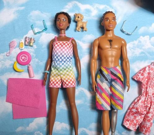 Barbie en Ken naar het strand OOAK, Kinderen en Baby's, Speelgoed | Poppen, Zo goed als nieuw, Barbie, Ophalen of Verzenden