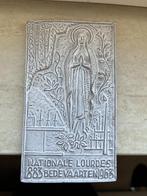 herdenkingstegel Bedevaarten Lourdes, Ophalen of Verzenden
