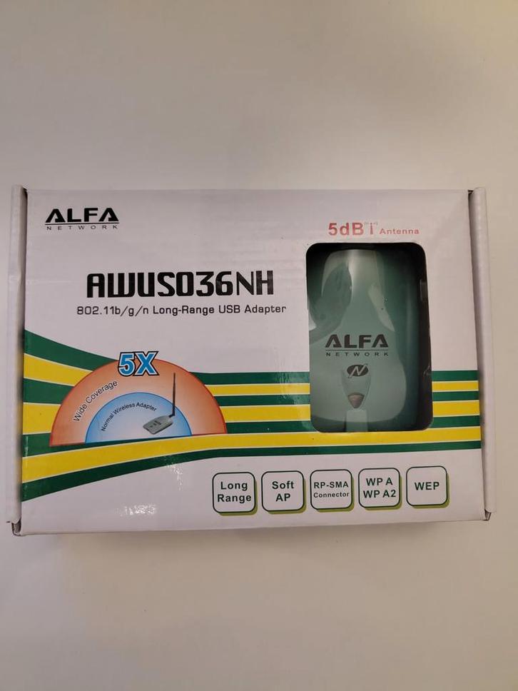 Alfa AWUS036NH Draadloze Netwerk Adapter, Computers en Software, Netwerkkaarten, Ophalen of Verzenden