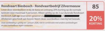 Rondvaart Biesbosch-Rondvaartbedrijf Zilvermeeuw 20% korting beschikbaar voor biedingen