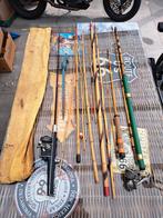 Opa's vis gerij bamboe en molens heel oud, Ophalen, Gebruikt, Complete set