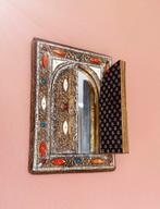 Oosterse spiegel, Ophalen of Verzenden, Zo goed als nieuw, Zilver, Overige materialen