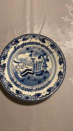 Bordje met spreuk vintage 16 cm doorsnee, Antiek en Kunst, Antiek | Wandborden en Tegels, Ophalen of Verzenden