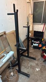 Virtufit bankdruk squat dip rek halterrek, Ophalen, Zo goed als nieuw, Borst, Fitnessbank