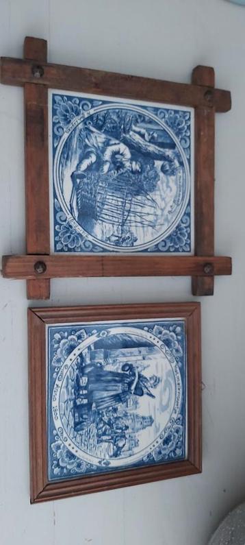 2x delftsblauw tegeltjes beschikbaar voor biedingen
