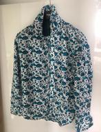 katoenen overhemd wit/blauwe bloemen heren blouse NIEUW, Overige kleuren, Halswijdte 38 (S) of kleiner, Silver Greeek, Nieuw