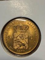 Gouden tientje 1879 Willem III, Postzegels en Munten, Munten | Nederland, Ophalen of Verzenden, Koning Willem III, 10 gulden, Goud