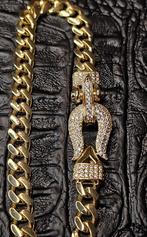 Prachtige dames 14k gouden armband met speciale slot, Ophalen of Verzenden, Nieuw, Goud, Goud