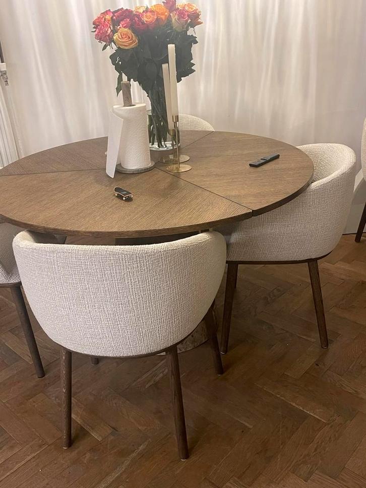 4 Bolia Join Eetkamerstoelen - Design en Comfort, Huis en Inrichting, Stoelen, Gebruikt, Vier, Hout, Overige kleuren, Ophalen