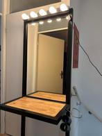 Professionele Poedercoaded makeup spiegel met verlichting, Ophalen, Zo goed als nieuw, 50 tot 100 cm, 200 cm of meer