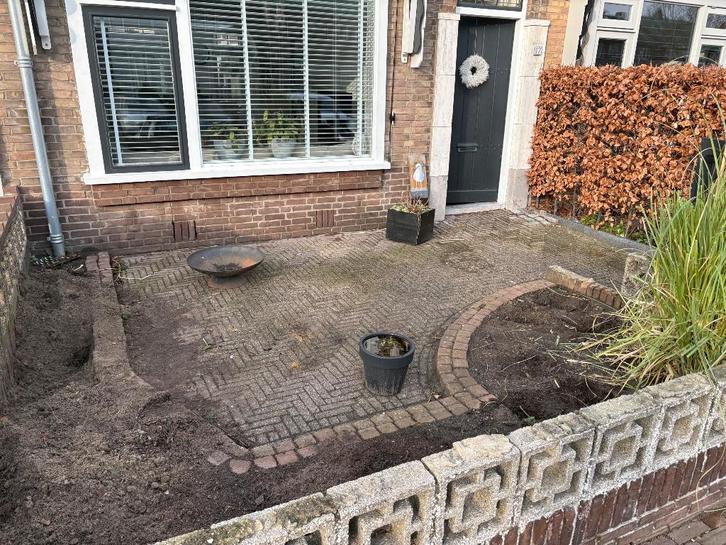 Stenen, Tuin en Terras, Tegels en Klinkers, Gebruikt, Klinkers, Beton, 10 m² of meer, Ophalen