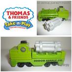 Thomas de Trein Take n Play, Sodor Supply Car met Pijpen, Ophalen of Verzenden, Gebruikt