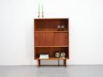 Vintage wandmeubel | Teak | Schuifdeuren, Ophalen, ., 100 tot 150 cm, Teakhout