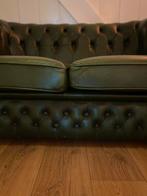 Chesterfield 2 zits Groen, Huis en Inrichting, Banken | Sofa's en Chaises Longues, Ophalen, Gebruikt, Tweepersoons, Minder dan 150 cm