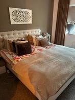 Tweepersoonsbed 180x200 cm, Ophalen, Gebruikt, Beige, Tweepersoons