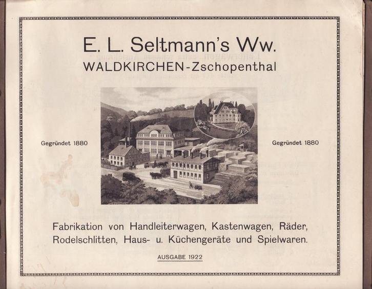 E.L. Seltmann's Ww 1922 catalogus keukengerei Tivoli flipper, Boeken, Catalogussen en Folders, Gelezen, Folder, Verzenden