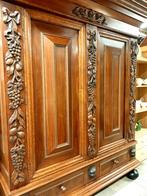 Eiken kussenkast afm. 166 x 60 cm, Ophalen