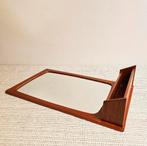 Vintage Deens design Teak Spiegel met vak / kammenbak, Minder dan 50 cm, Ophalen of Verzenden, Zo goed als nieuw, X