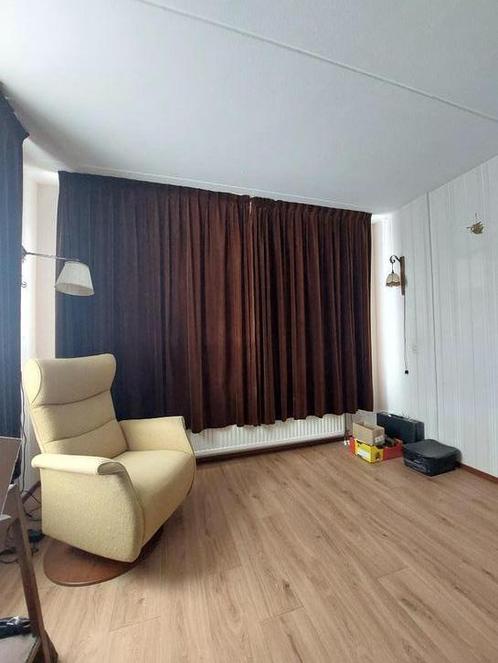 Velours gordijnen, Huis en Inrichting, Stoffering | Gordijnen en Lamellen, Gebruikt, 200 cm of meer, 200 cm of meer, Bruin, Ophalen