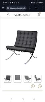Barcelona Chair XL met voetenbank zwart nieuw, Ophalen, Nieuw, Eenpersoons, Minder dan 150 cm