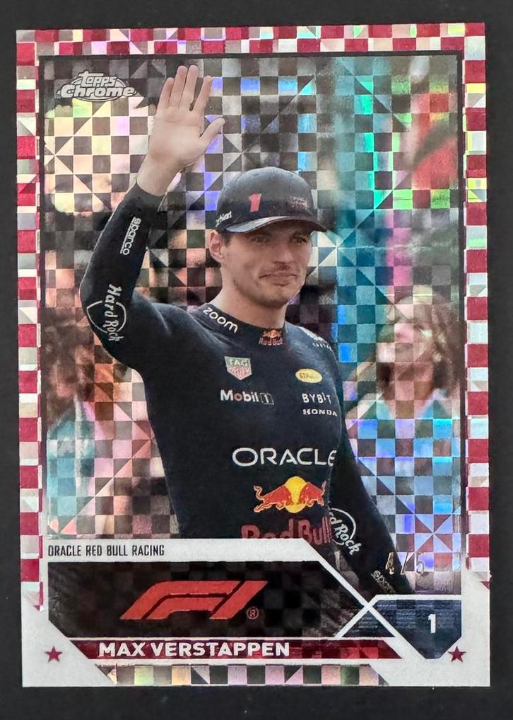 Max Verstappen Topps Chrome F1 /5, Hobby en Vrije tijd, Stickers en Plaatjes, Nieuw, Plaatje, Ophalen of Verzenden